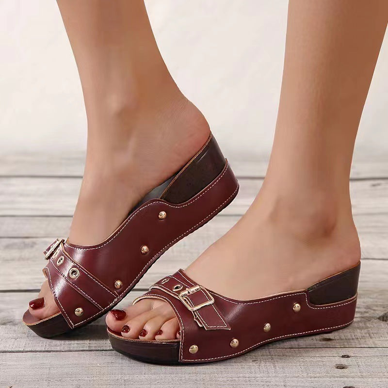 2023 Summer Women's Wedge Comfortable Slippers