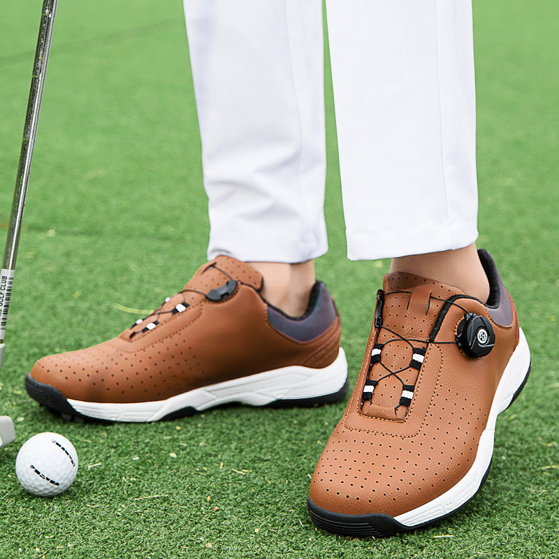 Unisex studless breathable casual golf shoes