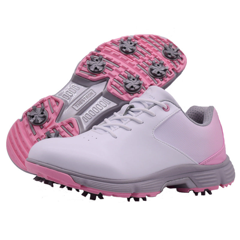 Sursell Women's Large Size Waterproof Non-slip Golf Shoes
