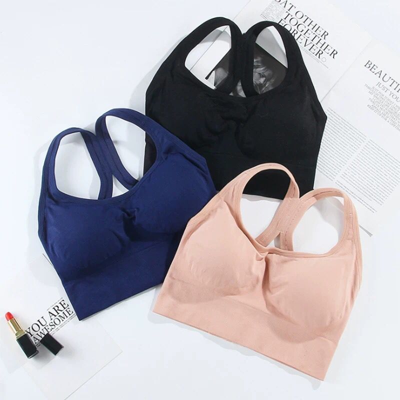 Seamless Cross Wide Strap Breathable Push Up Underwear