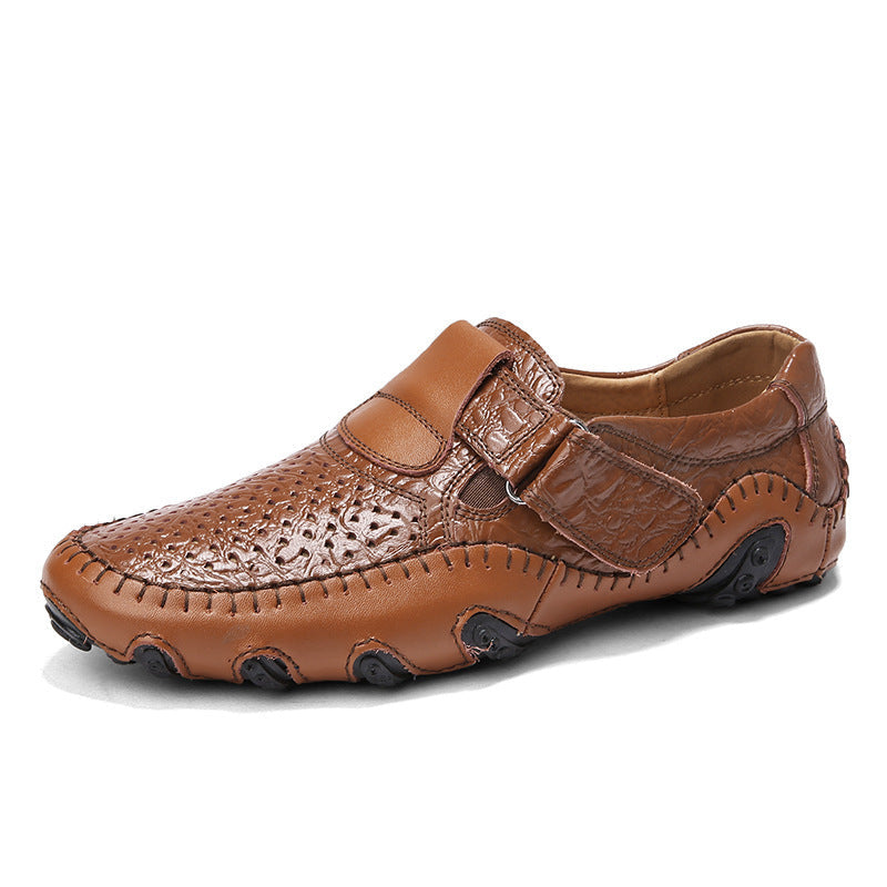 Men's Loafers & Slip-Ons Hollowed Breathable Driving British Casual