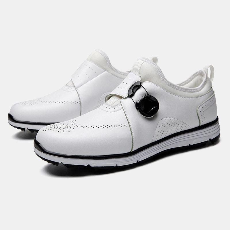 Grishay Men's Rotating Buckle Breathable Anti-skid Golf Shoes