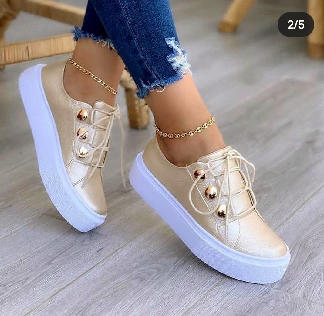  Simple Fashion Lace Up Flat Shoes