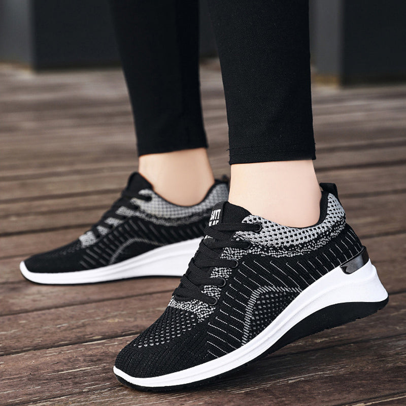 Women's Thick Sole Breathable Height Increasing Sneakers