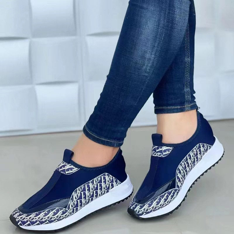 Ladies Breathable Casual Fly Knit Shoes