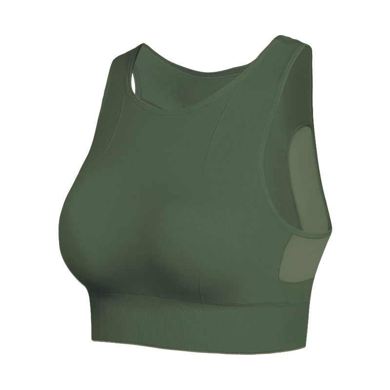 women's shock absorbing running sports bra