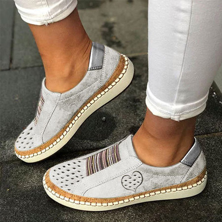 Women Slip on Sneakers Shallow Loafers Vulcanized Shoes(🔥Now 50% OFF ...