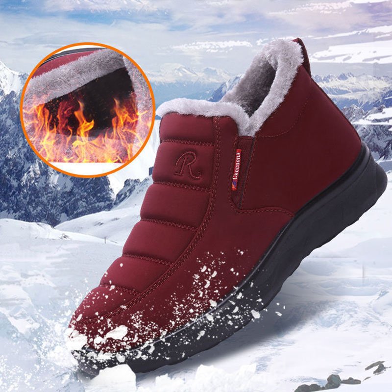 Unisex Winter Non-Slip Plush Ankle Boots