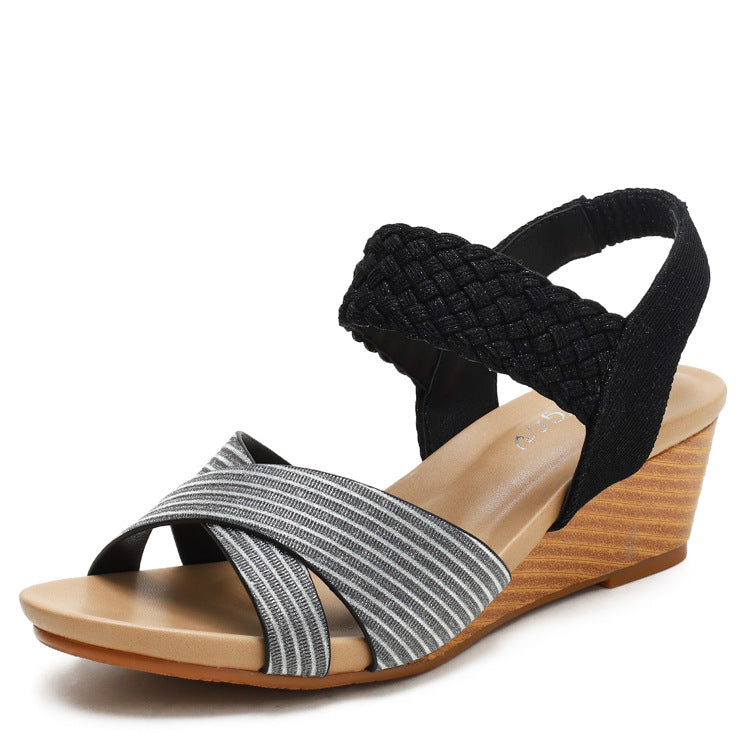 Women's summer open toe wedge sandals