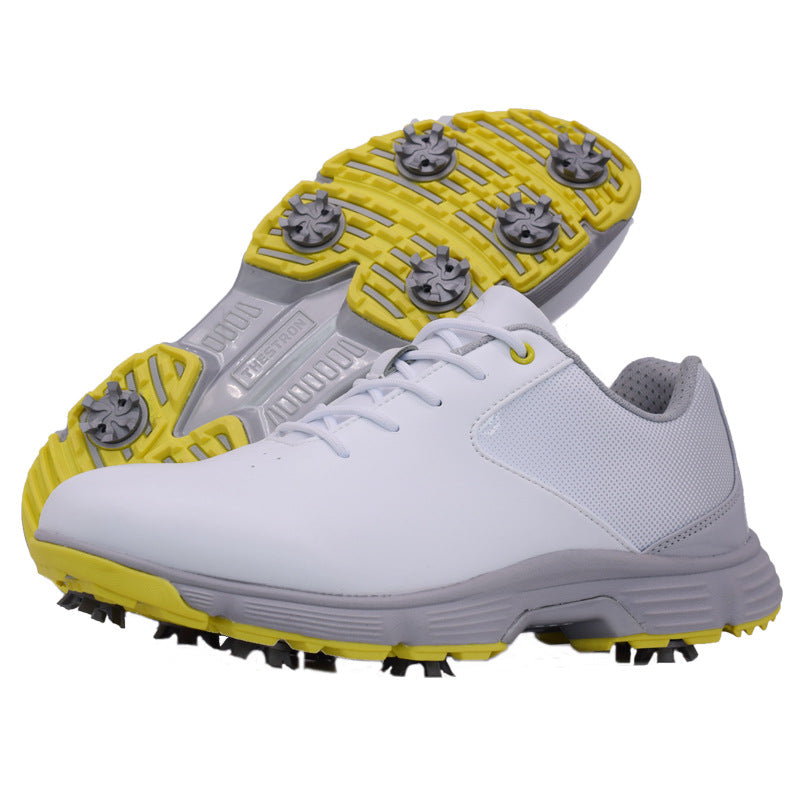 Sursell Waterproof Golf Shoelace Spike Golf Leisure Training Shoes