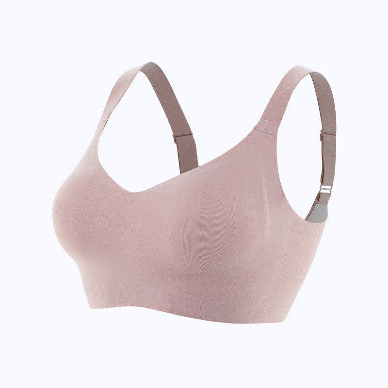 women's gathered ultra-thin breast-receiving anti-sagging plus size bra