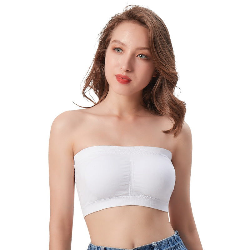 double layer bottoming no steel ring tube top underwear
