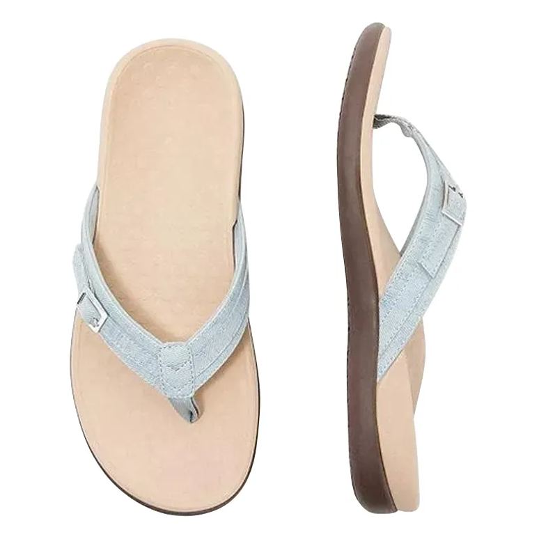 THONG SANDALS WITH BUCKLE DETAIL