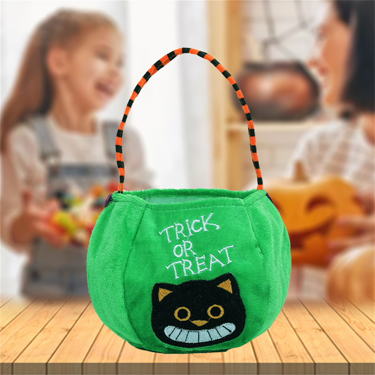 Riolio Kid Plushible Halloween Pumpkin Pattern CANDY Bags Wholesale