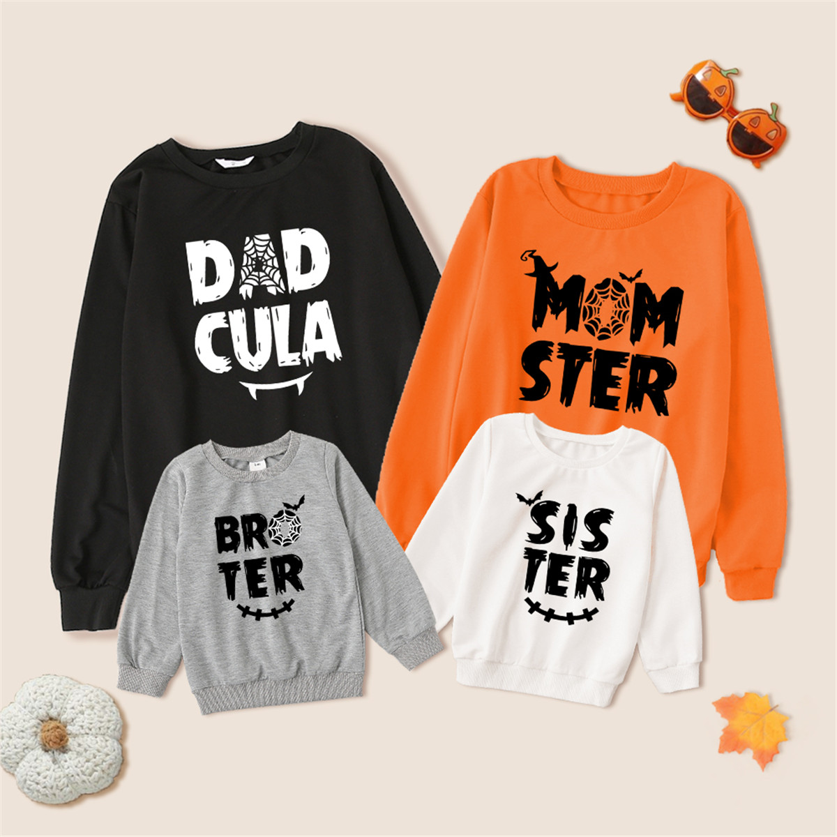 Riolio Family Clothing HALLOWEEN Letter Printed Sweater Wholesale