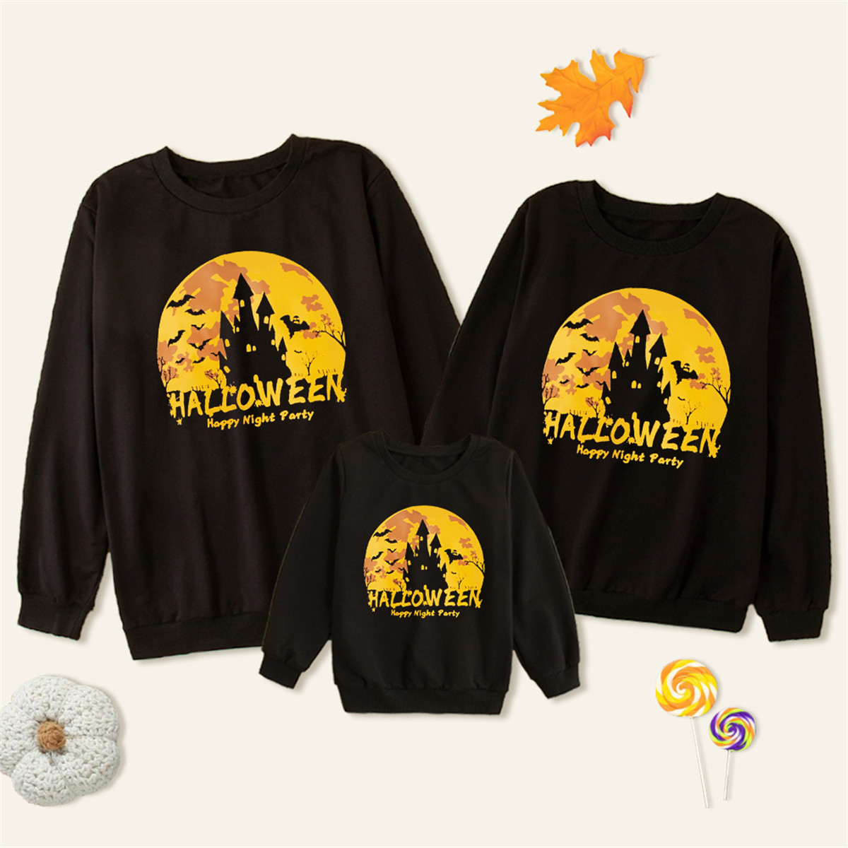 Riolio Family Clothing HALLOWEEN Letter Printed Sweater Wholesale
