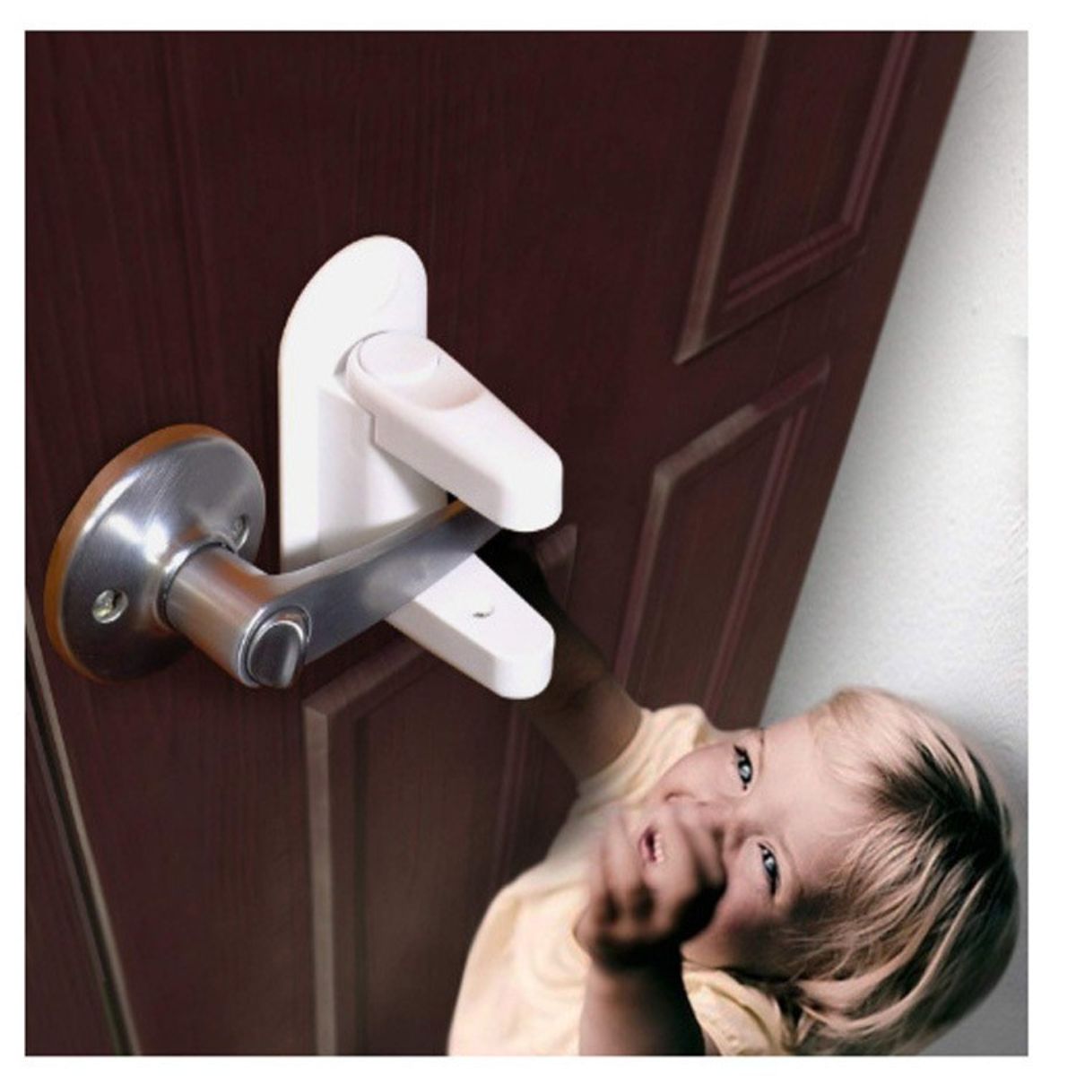 Riolio ABS Improved Childproof DOOR Lever Lock Prevents Toddlers From Opening DOORs Wholesale