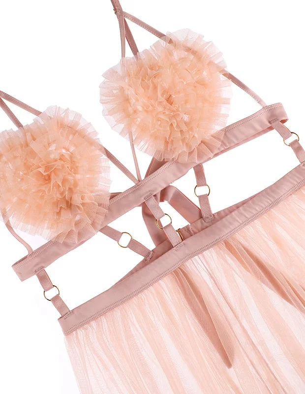 SexDollBay Jessica Lingerie Heartbeat Sheer Skirt One-piece Suit Sex dool