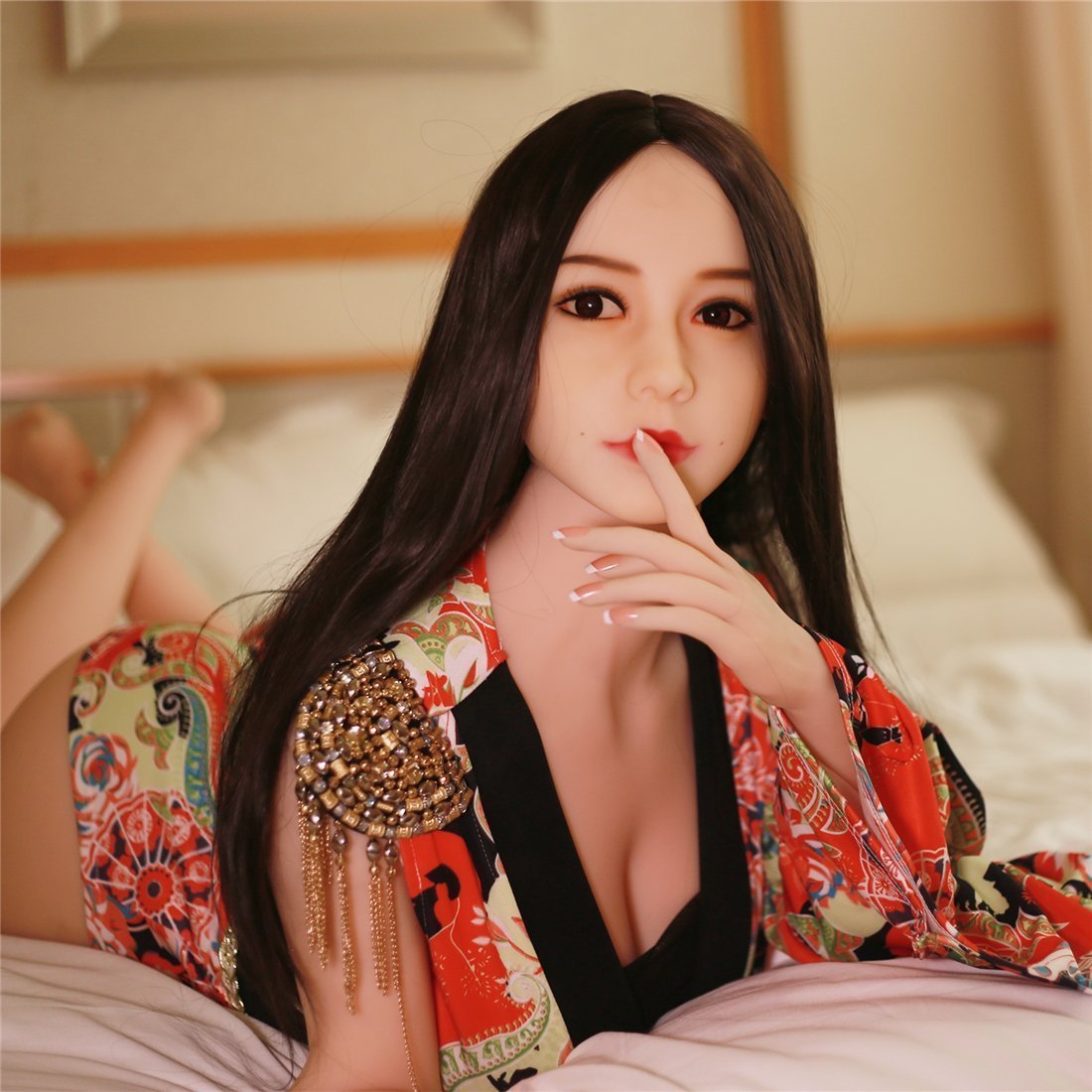 US Stock - SexDollBay Renee 158CM #56 Head Oriental Long Stright Beauty Sex Doll