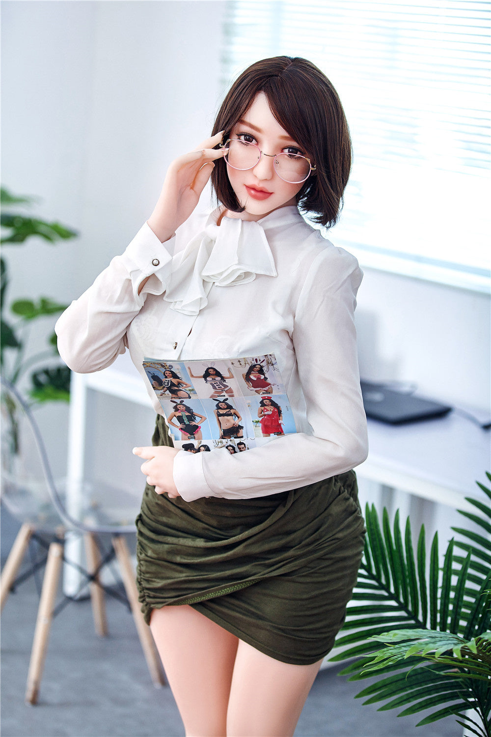 US Stock - SexDollBay Mika 159cm #69 Head Sexy Office Lady Sex Doll