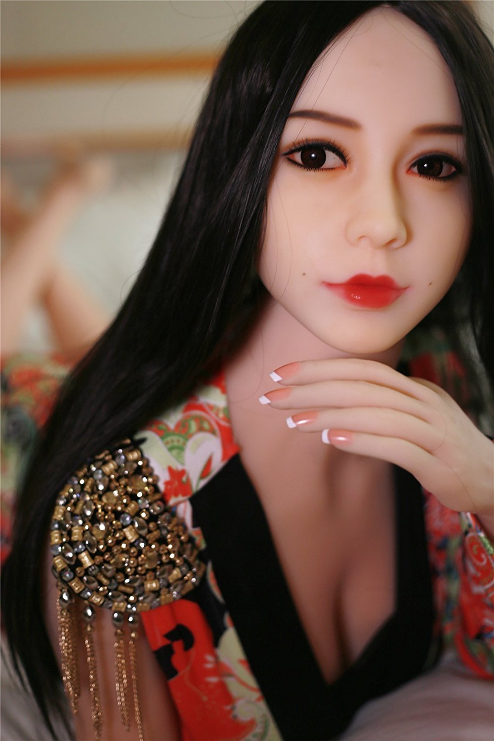 US Stock - SexDollBay Renee 158CM #56 Head Oriental Long Stright Beauty Sex Doll