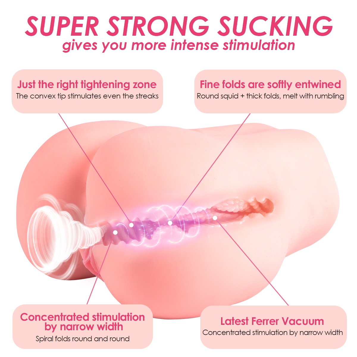 US Stock - RIDMII App Long-distance Control Vacuum Suction Automatic Ass Sex Doll Butt Masturbater