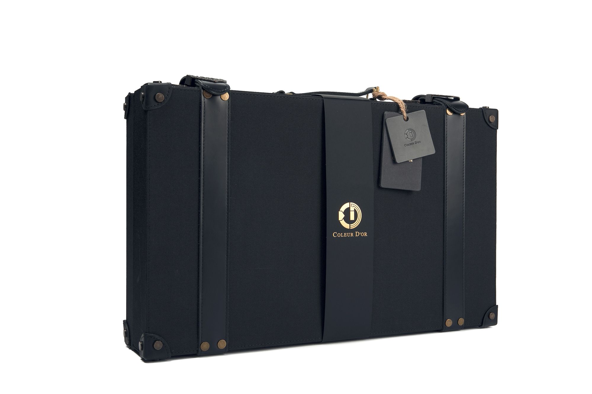 Coleur D'or BDSM Set Real Leather Cuffs Blindfold Slapper Collar and Leash