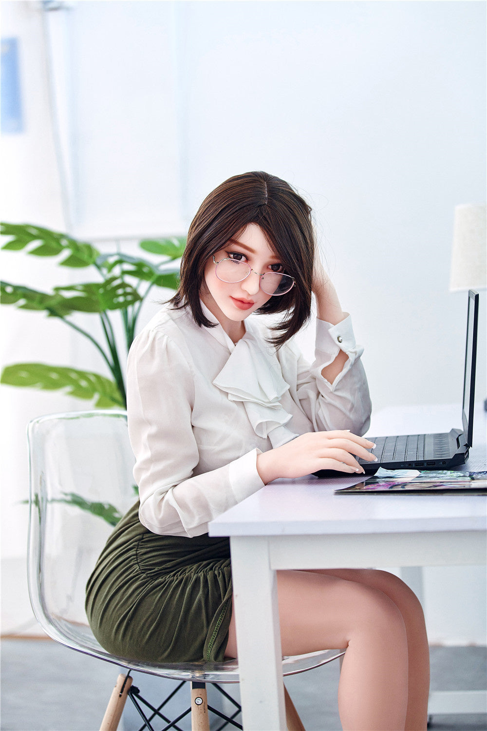 US Stock - SexDollBay Mika 159cm #69 Head Sexy Office Lady Sex Doll