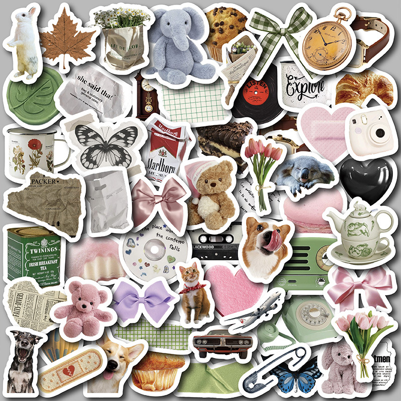Cute Sticker Pack 58 pieces-FUU Studio