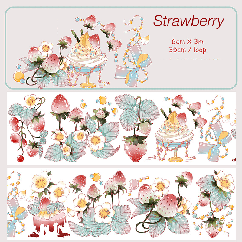 Strawberry Washi Tapes -She Defense Boutique