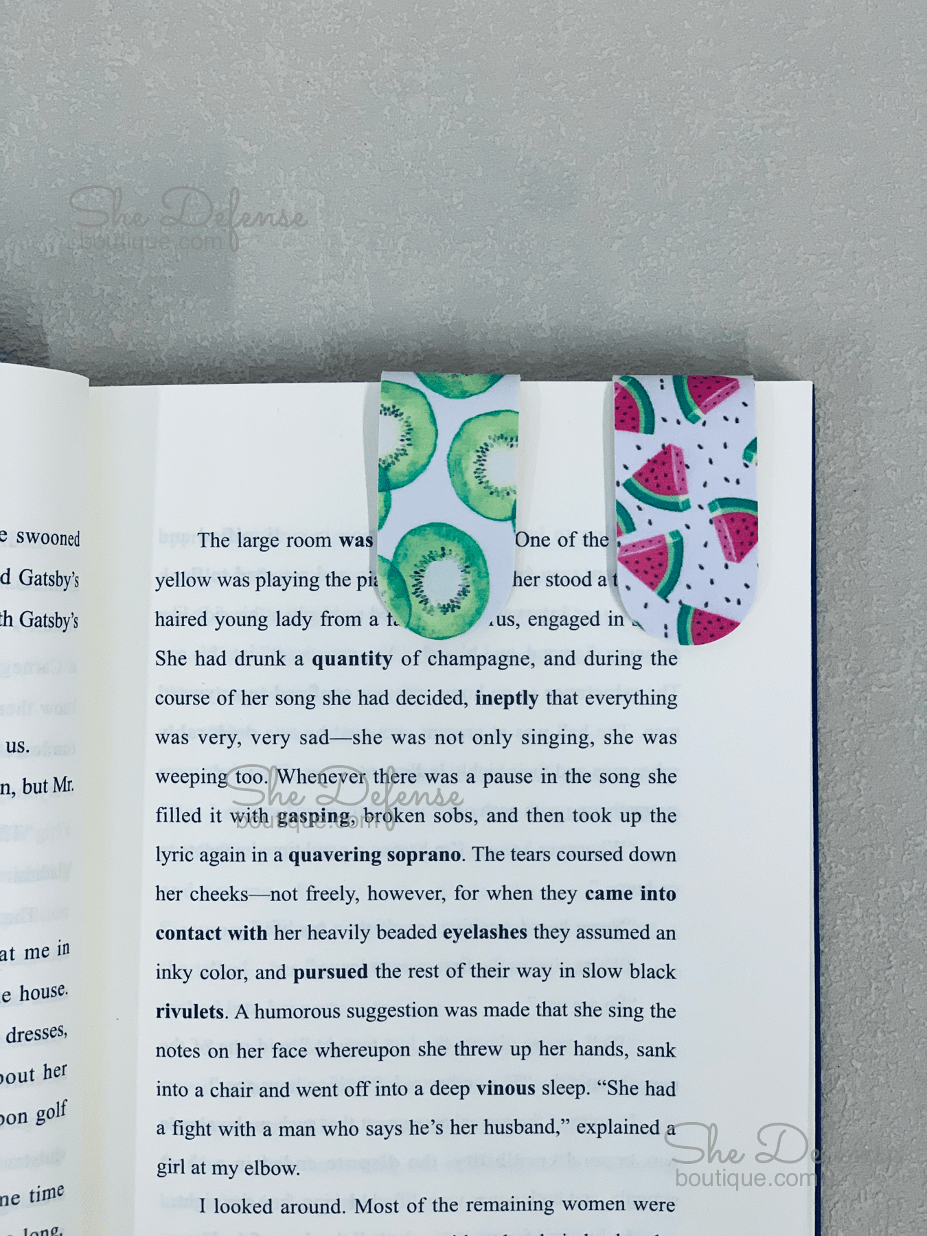 Kiwifruit & Watermelon Faux Leather Magic Bookmarks