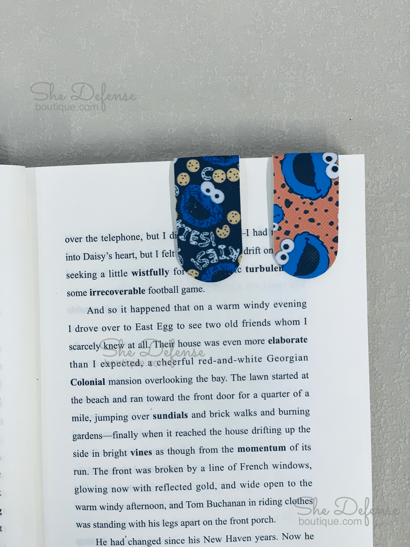 Cookie monster Faux Leather Magic Bookmarks