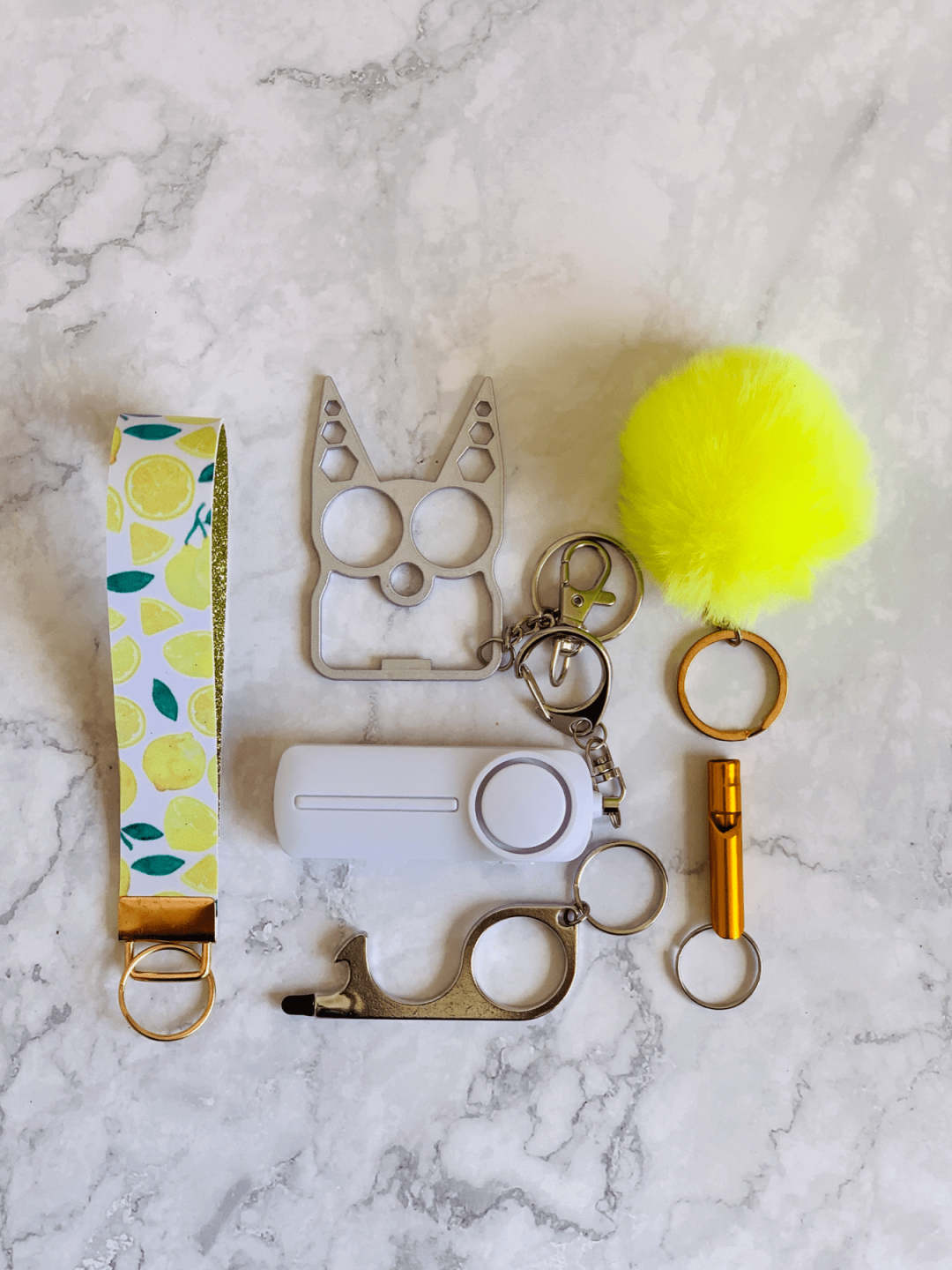 Limoncello Glitter Self Defense Keychain