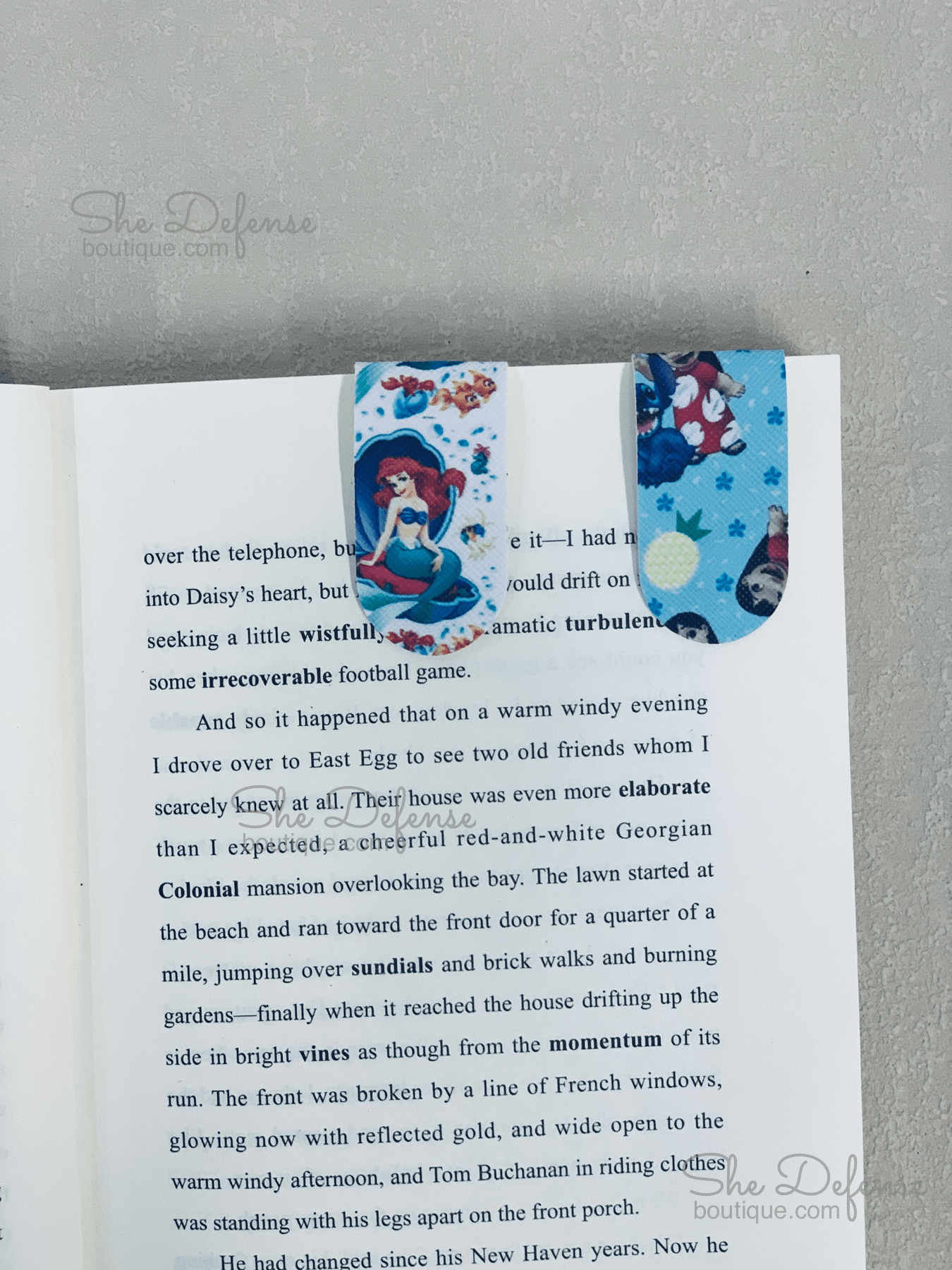 The Mermaid and Stitch Faux Leather Magic Bookmarks