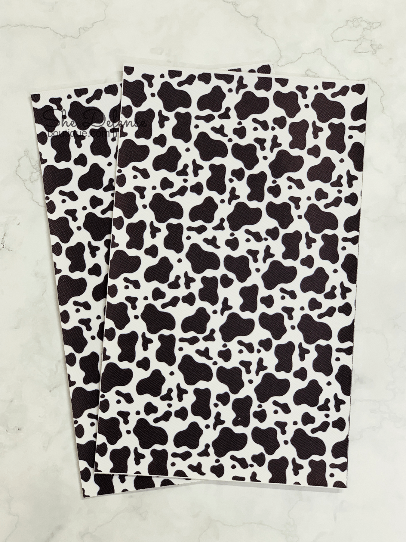 New 1pc Faux Leather Sheet F084-F085 Cow Print