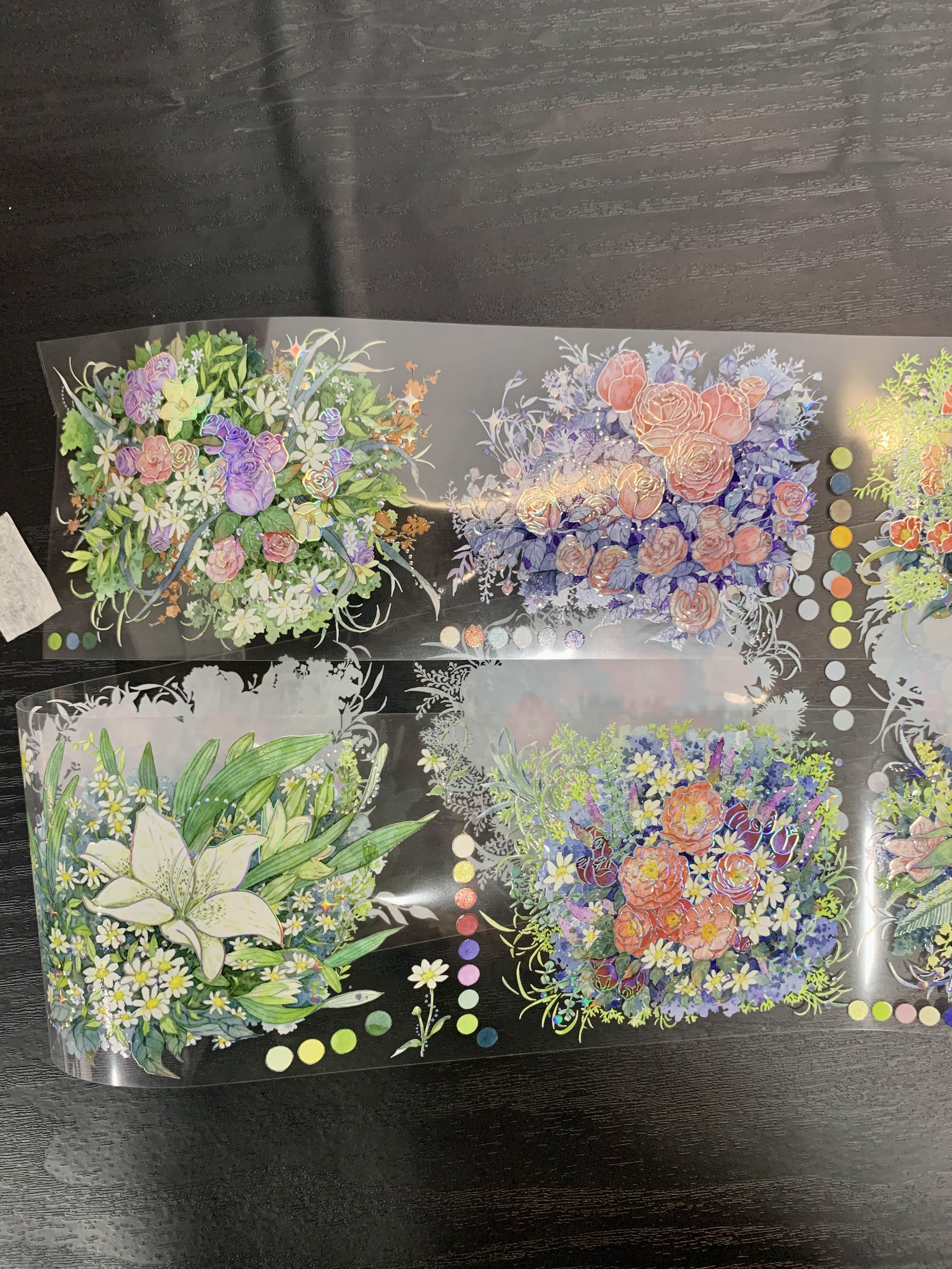 Crystal flowers PET Long Tapes 