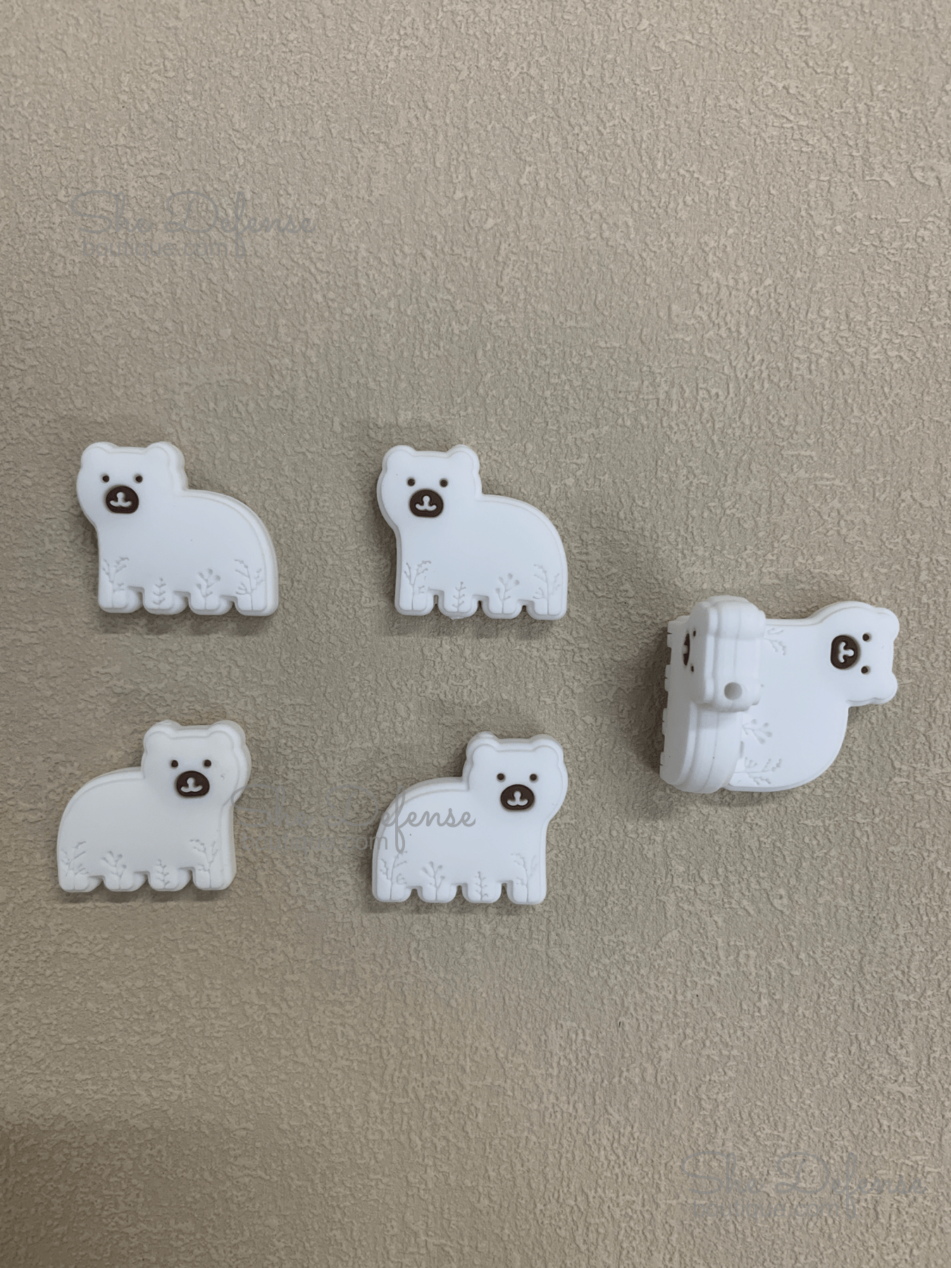 Polar bear Silicone Focal Beads