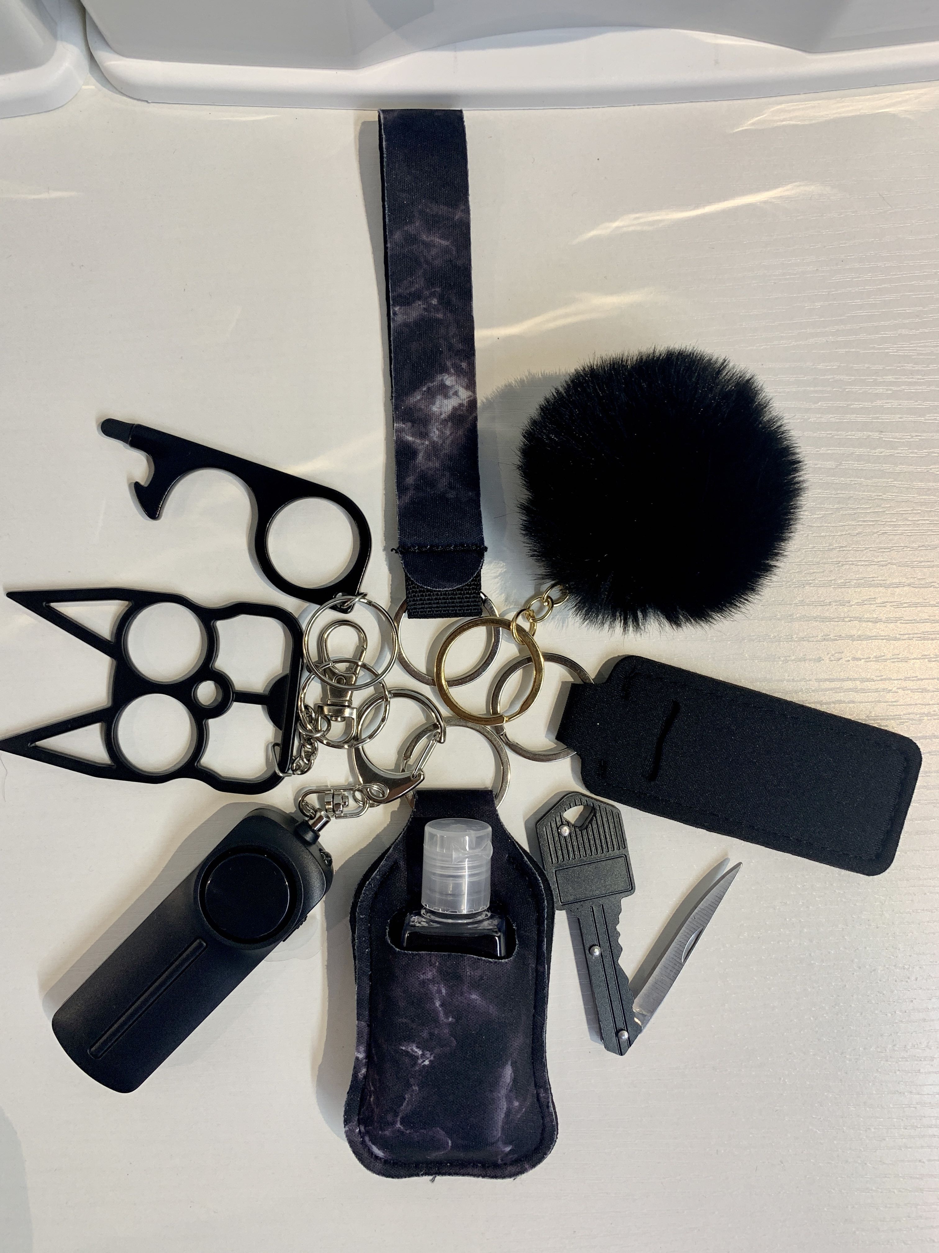 Black style Self Defense Keychain Set-She Defense Boutique