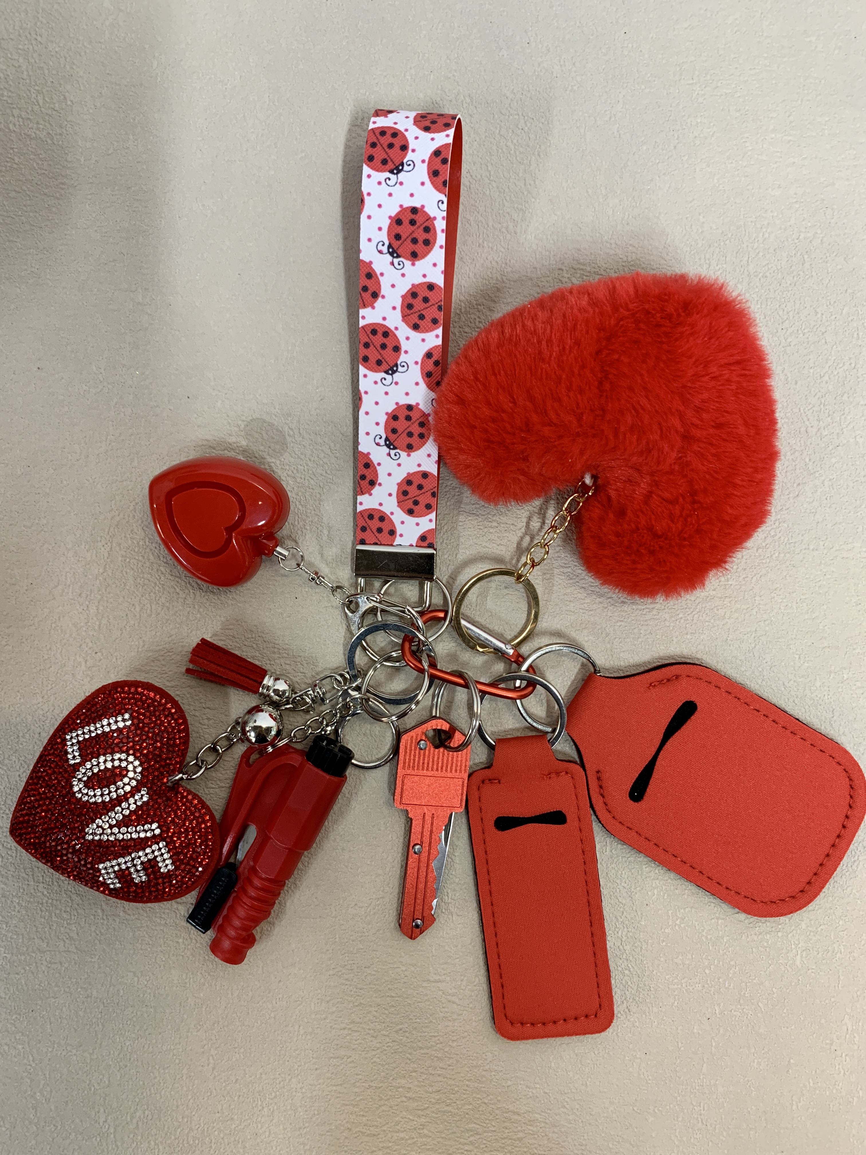 Ladybug Self Defense Keychain Set -She Defense Boutique