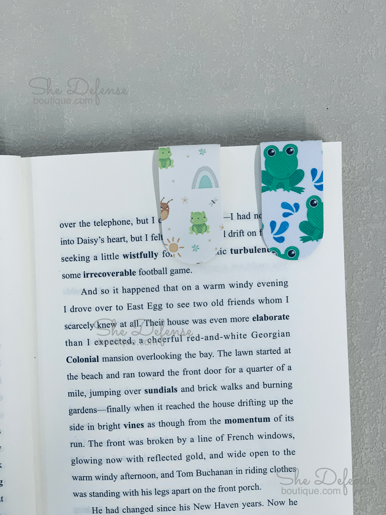 Frog Faux Leather Magic Bookmarks