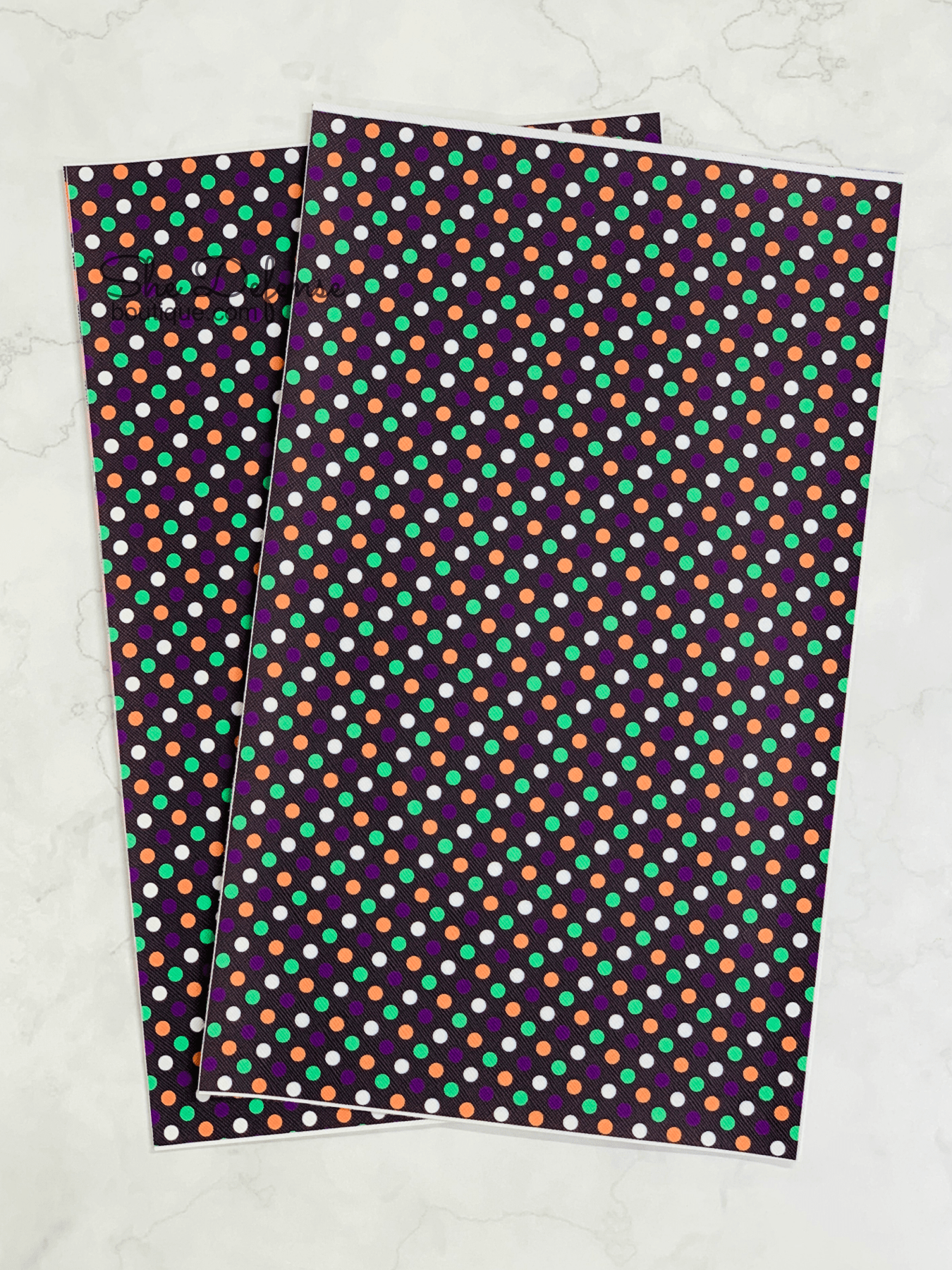 New 1pc Faux Leather Sheet F106 Dots