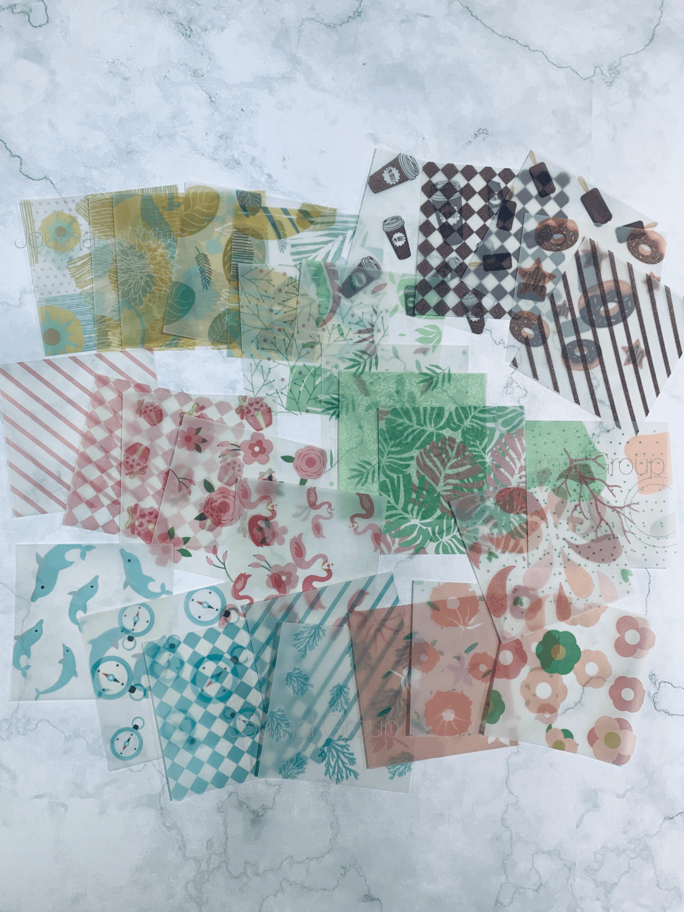 Salt system Translucent Material Paper 30PCS