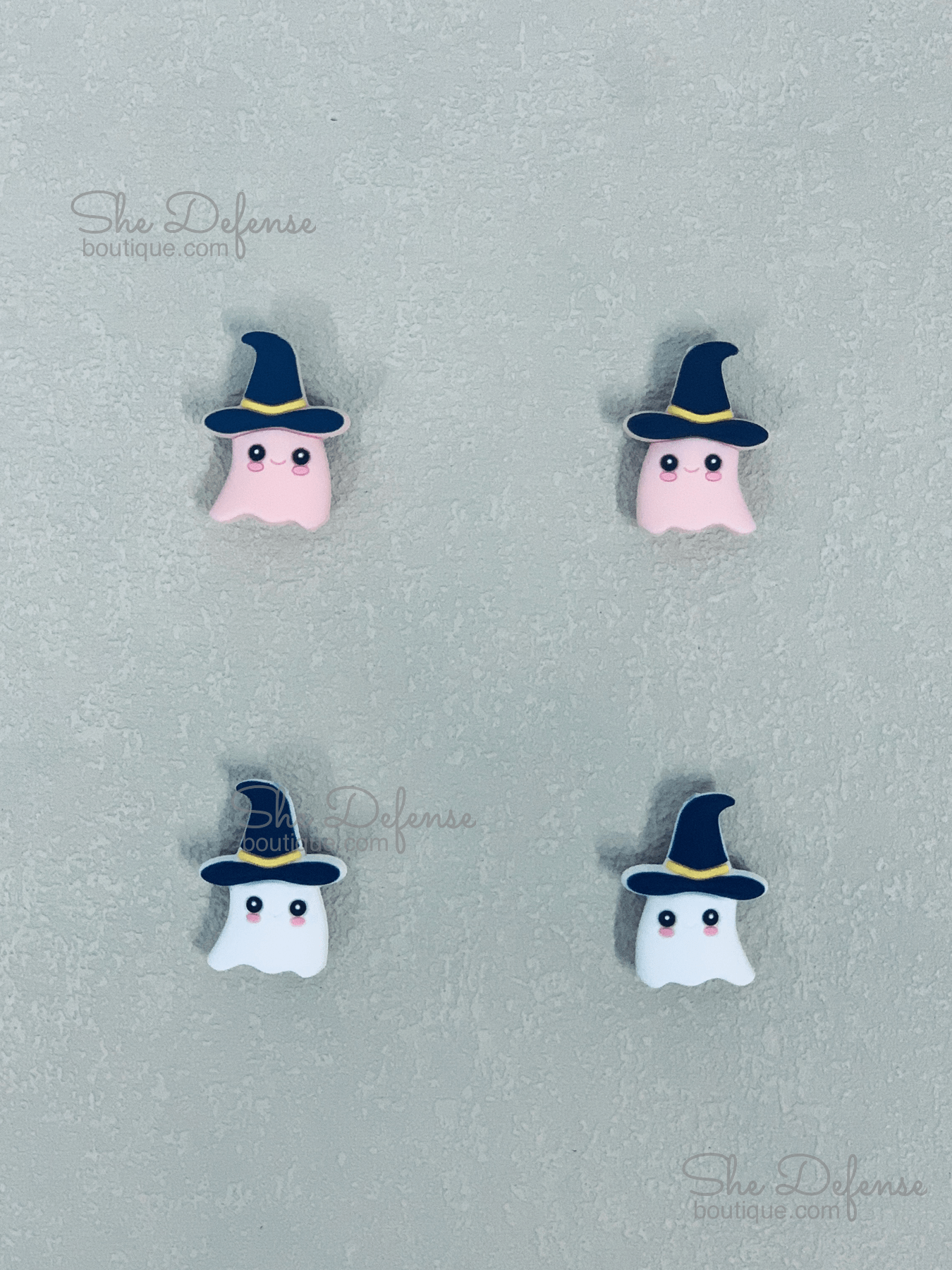 Halloween Ghost Silicone Focal Beads