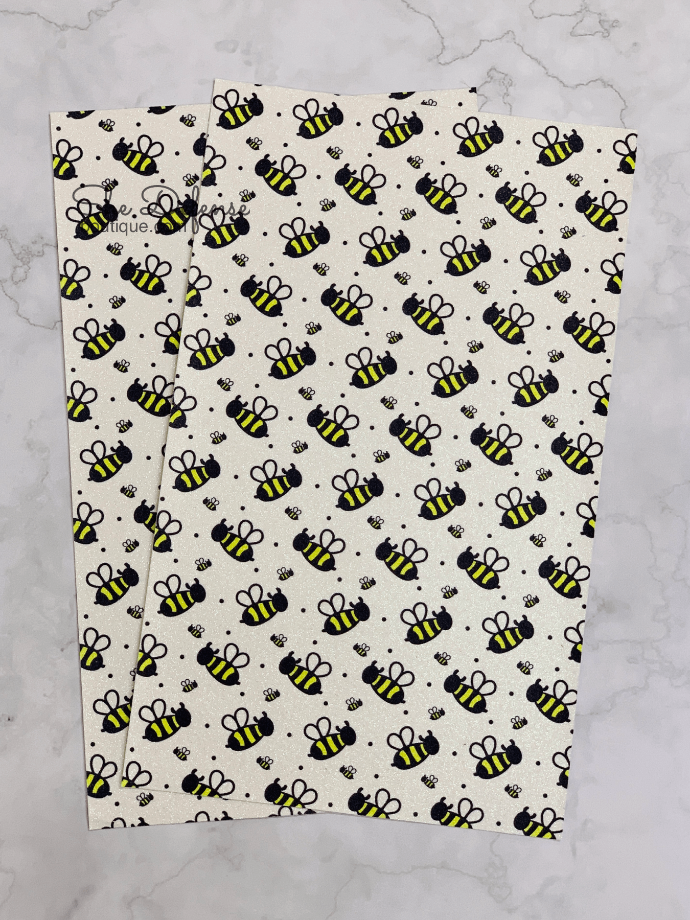 New 1pc Faux Leather Sheet F075-F077 Bees