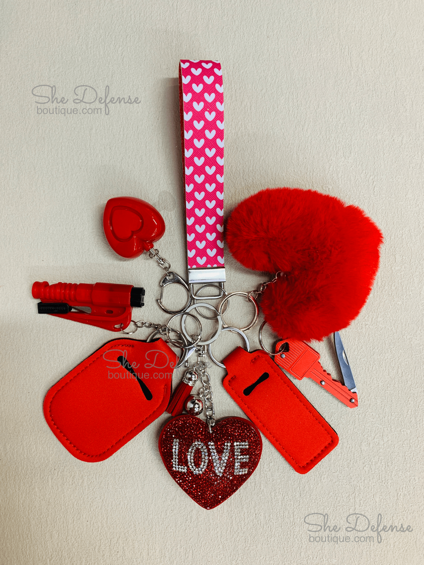 Valentines Self Defense Keychain Set-She Defense Boutique