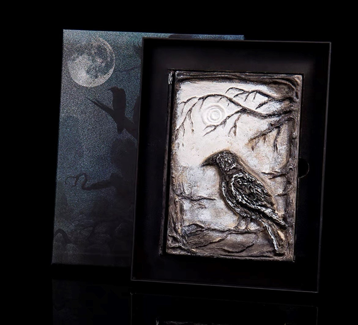 Vintage Magic Resin Notebook | Crow Scrapbook 