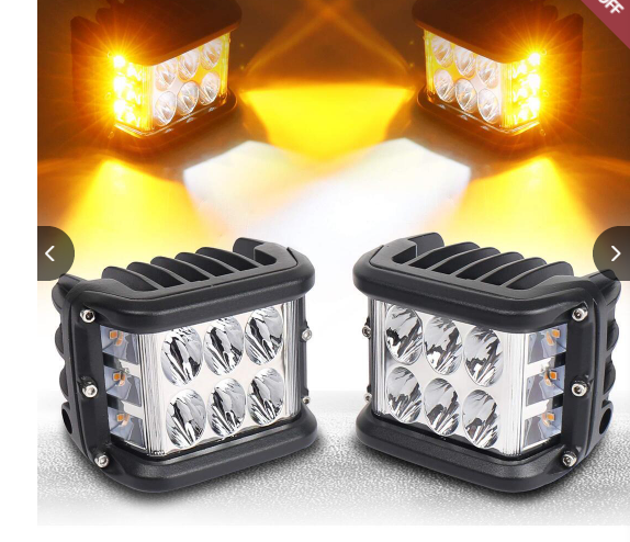 🔥Big Sale 50% OFF🔥3.75'' Dual Side Shooter Dual Color Strobe Cree Pods for Truck ATV Boat - *LIMITED DISCOUNT*