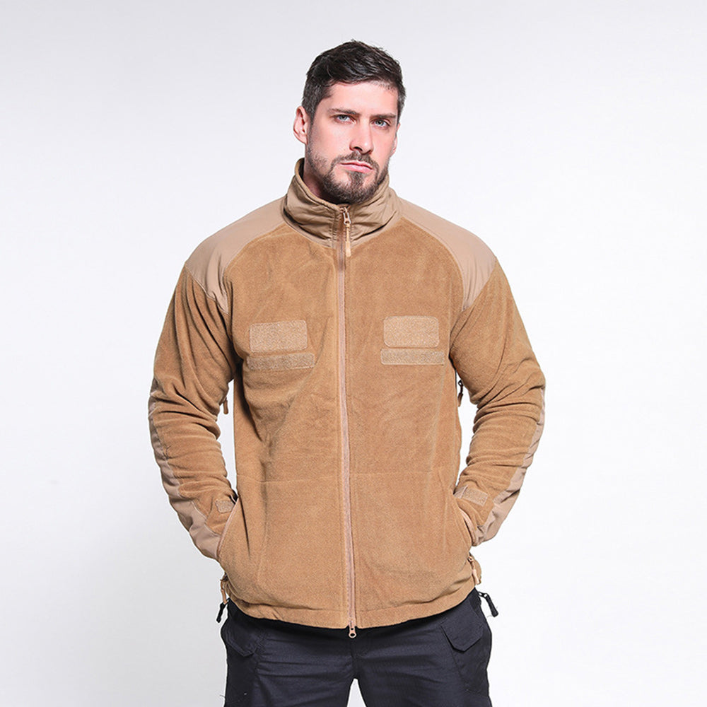 Men's Outdoor Sports Tactical Thickened Warm Fleece Jacket