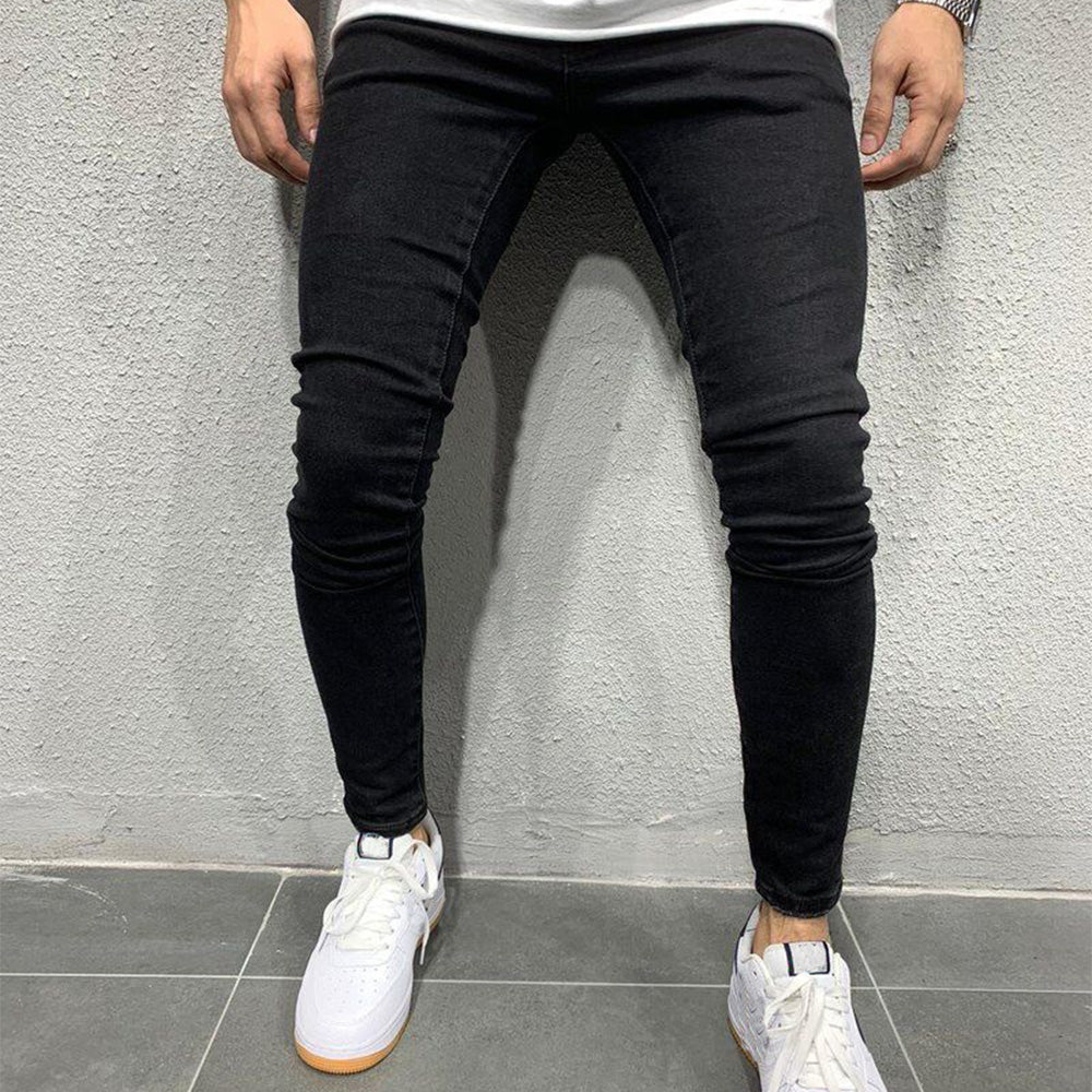 Men's Skinny Stretch Denim Pencil Pants