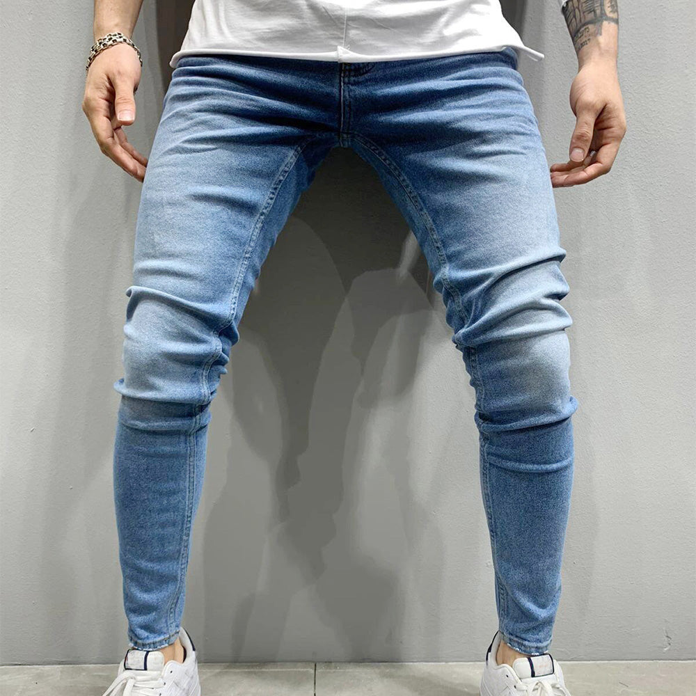 Men's Skinny Stretch Denim Pencil Pants